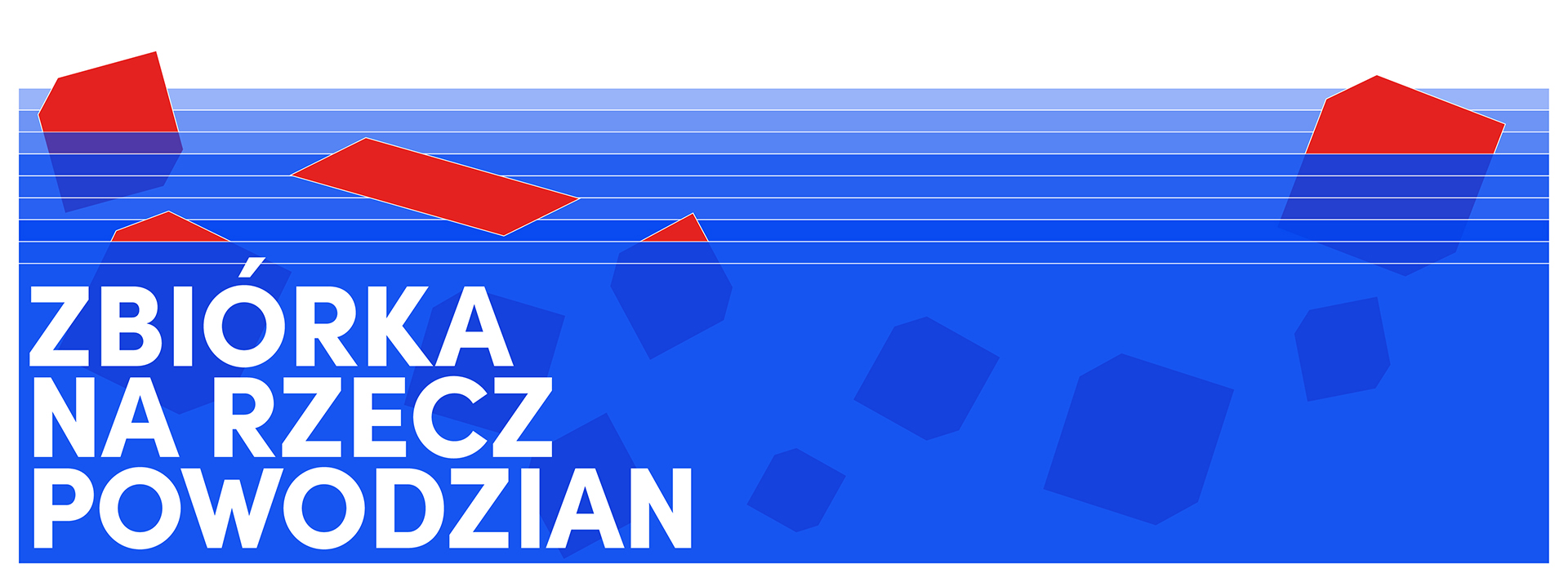 Baner zbiórki dla powodzian