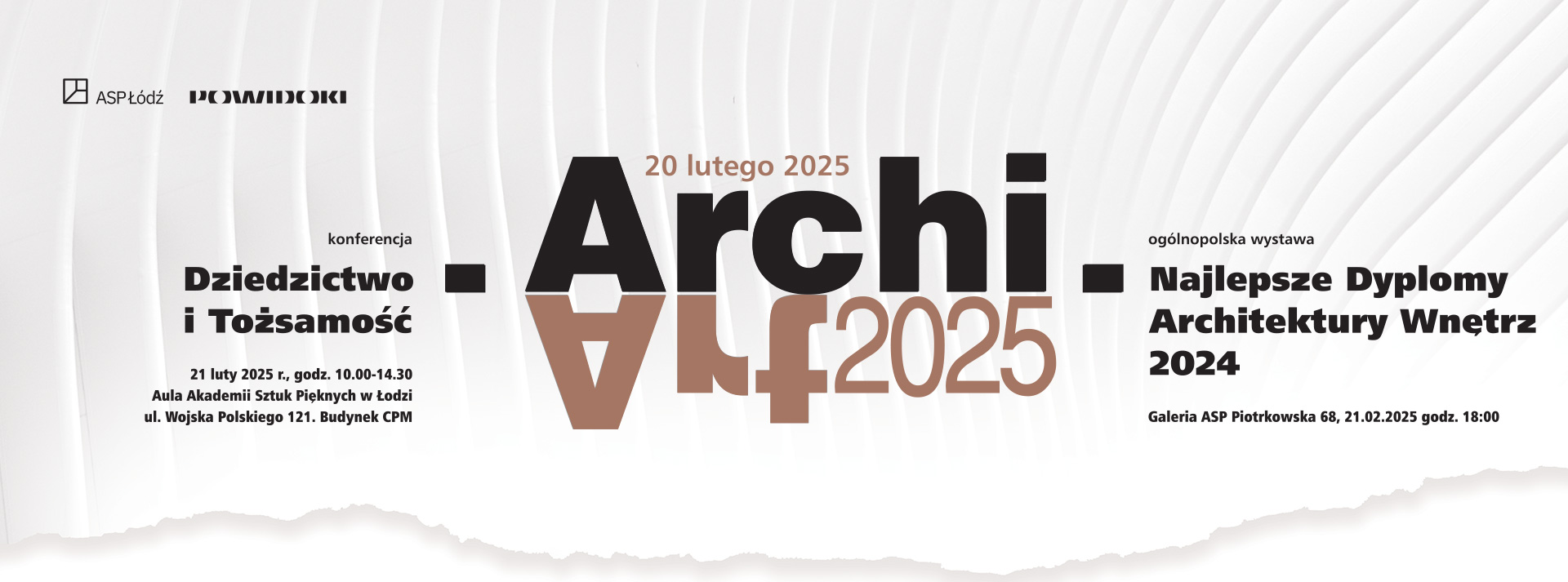 Baner konferencji naukowej Archiart 2025