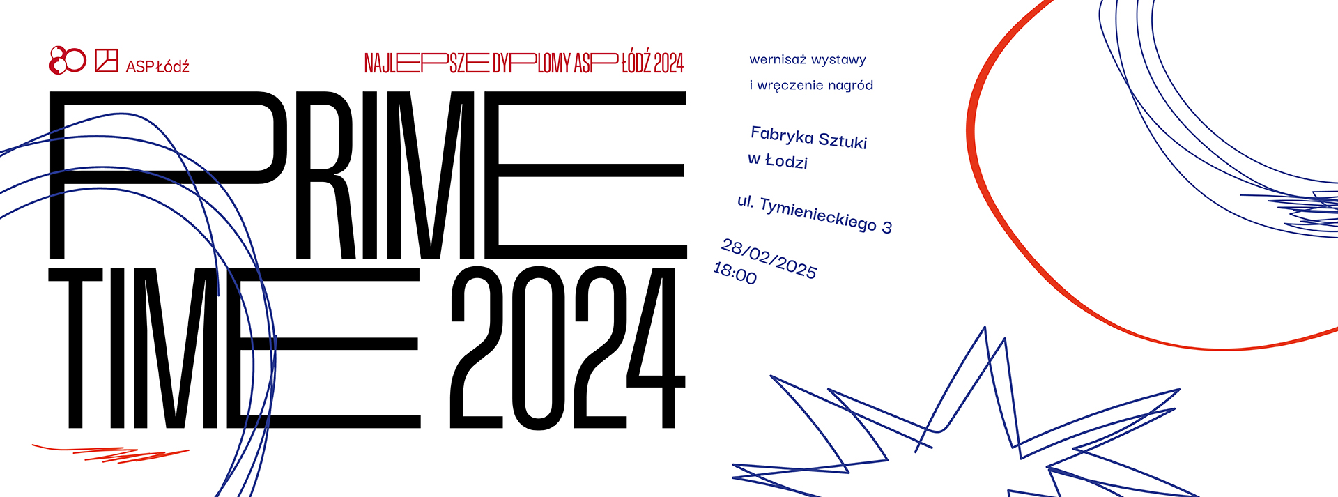 Baner wystawy Prime TIme 2024