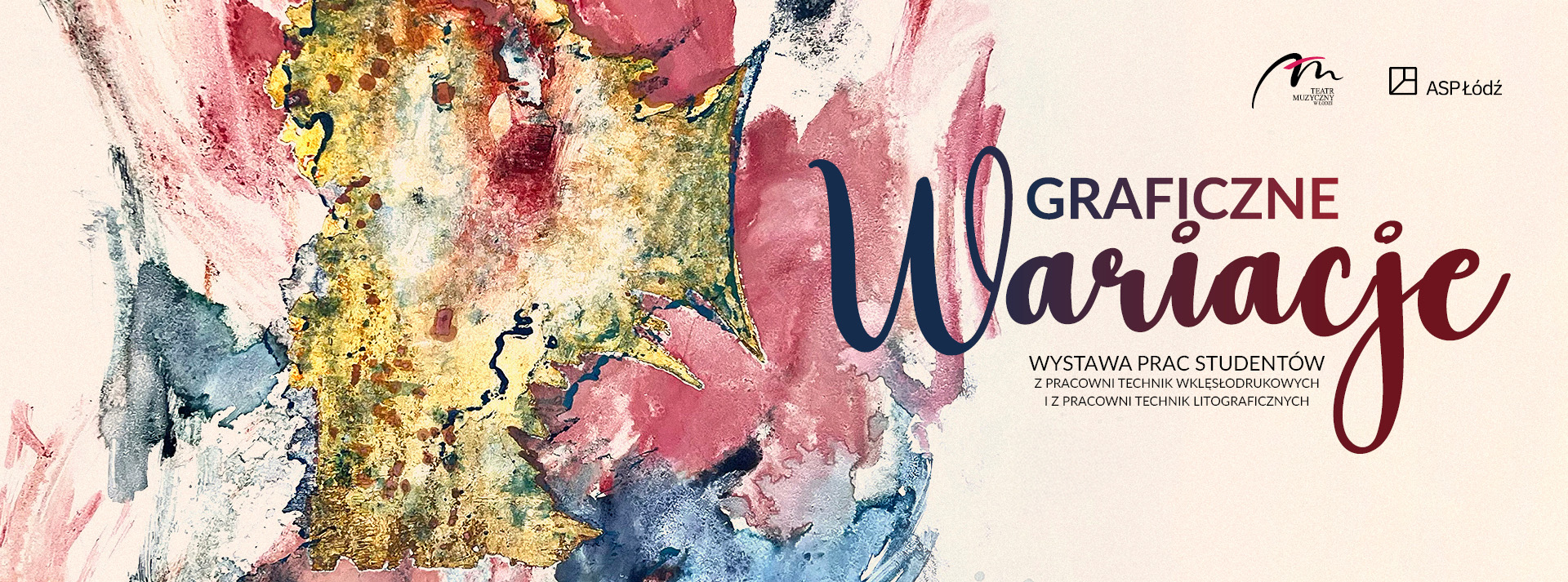 Baner wystawy Wariacje graficzne
