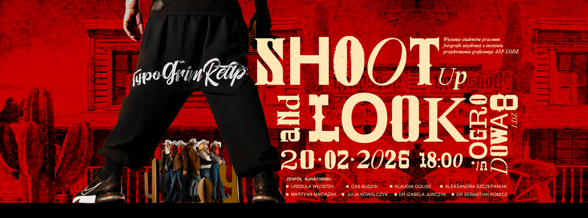 Baner wystawy Shoot Up And Look