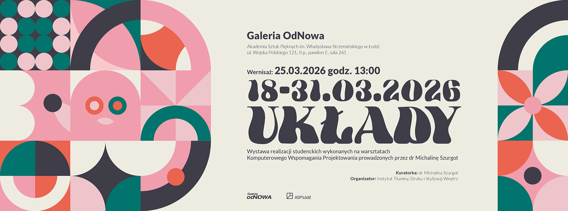 Baner wystawy Układy