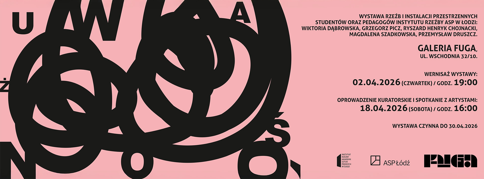 Baner wystawy Uważność